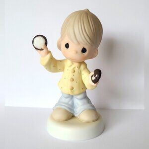 Vintage 2000 Precious Moments Boy Cookie Better Half Collectible Figurine